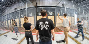 Maniax have opened a new axe-throwing bar in Adelaide Street in the CBD.