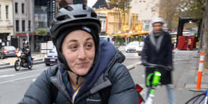 Lawyer Louisa Borchers started riding to work after lockdowns,mainly because of the separated bike lanes.