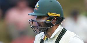 Nathan Lyon was dropped off the last ball of the day