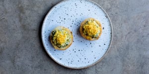 Whitebait,egg and butter. 