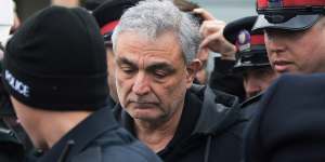 Vahe Minassian,father of Alek Minassian,leaves court in Toronto.