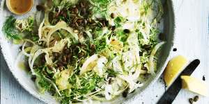 Brussel sprout and fennel salad.