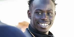 Gout Gout responds to criticism from American sprinters.