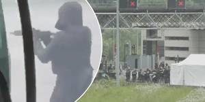 CCTV captures deadly ambush on prison van as ‘France’s most wanted man’ escapes