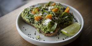 Avocado toast at Harry’s Bondi. 