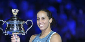 American Madison Keys is a first-time major winner.