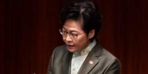 Hong Kong Chief Executive Carrie Lam vows to restore the city's international reputation. 