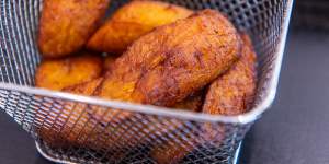 Fried plantain at African Calabash restaurant in Footscray.