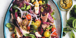 Zest,fresh and colourful,this salad is a great way to inject some vitality into your day.