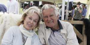 Blanche d'Alpuget and Bob Hawke at a polo event.