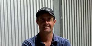 Viticulturist Toby Bekkers of Bekkers Wines in McLaren Vale,SA.