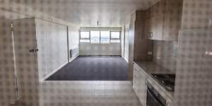 Room to move:one of the empty apartments at Fitzroy’s Atherton Gardens.