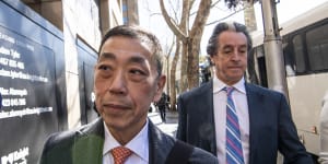 Ernest Wong outside the ICAC in September 2019.