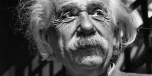 Physicist Albert Einstein in Princeton,New Jersey.