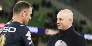 Todd Greenberg commemorates Cameron Smith’s 400th NRL game in 2019.