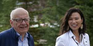 Rupert Murdoch and his third wife Wendi Deng in 2012.