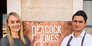 The duo behind Peacock and Jones,Hobart.