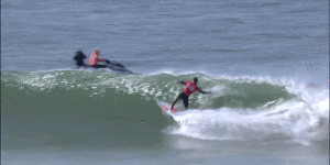 Alley oop! Watch Aussie surfer Jack Robinson’s high-flying move in Portugal