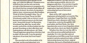 The Australian’s editorial on June 8. 