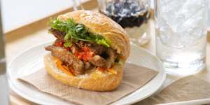 Mini banh mi at Cafe Trinity.