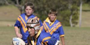 Jack Bird playing for Berkeley in the Illawarra Junior Rugby League.