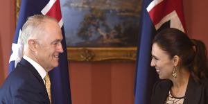 With PM Malcolm Turnbull.