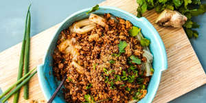AsianÂ bolognese recipe. Cook the Good Food Guide trends recipes for Good Food Guide 2020 special edition of Good Food,Tuesday October 1,2019. Images and recipes by Katrina Meynink.