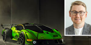 Mitchell Atkins and the Lamborghini Essenza SCV12.