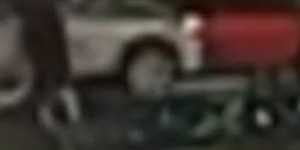 A police officer has been dragged across a busy Sydney intersection while trying to arrest a teen dirt bike rider.