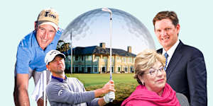 From left:James Sutherland,Ricky Ponting,Lyn Swinburne and David Evans.