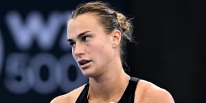 Aryna Sabalenka has defeated Daria Kasatkina 6-1 6-4 in Brisbane.