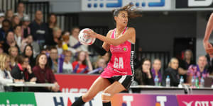 Maria Folau in action for Adelaide.