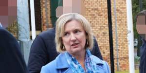 Annabel Doust in 2021 during a ministerial visit to Wee Waa.