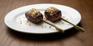 Go-to dish:wagyu cubes dressed in jus and crunchy with sea salt and crisp garlic.