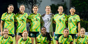 The Junior Matildas team that faced the Northern Mariana Islands last year.