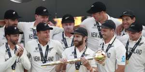 New Zealand beat India to claim the inaugural World Test Championship in England in June 2021.