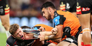 Back-to-back sin bins rock Tigers as Dolphins take charge
