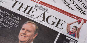 The Sydney Morning Herald,The Age and The Australian Financial Review.