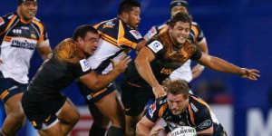 Falling down:The Brumbies couldn't get off the ground against the Jaguares. 