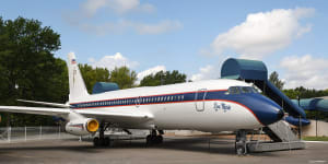 Elvis’ private jet,a 1958 Conair 880 named Lisa Marie.