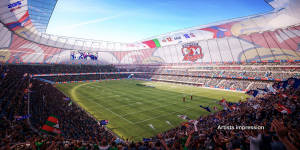 An artist's impression of the proposed ANZ stadium.