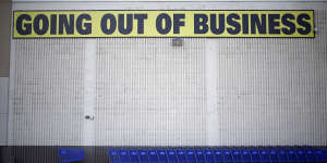 Bankrupt,bust or giving up:Businesses shutter at pandemic levels