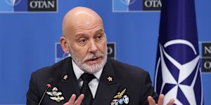 The chair of the NATO military committee,Admiral Giuseppe Cavo Dragone.