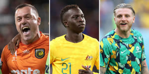 Danny Vukovic,Garang Kuol and Jason Cummings are making history - and money - for the Central Coast Mariners at the World Cup.