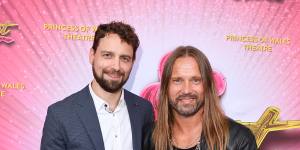 &Juliet writer David West Read (left) with Swedish songwriting superstar Max Martin.