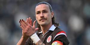 Jackson Irvine,who plays with fellow Socceroo Connor Metcalfe at St Pauli,is desperate for a chance to play in Germany’s top flight.