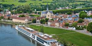 A Viking river cruiser at Les Andelys on the Seine – asking which river is best is like asking whether Brigitte Bardot or Catherine Deneuve is your favourite star of the silver screen.