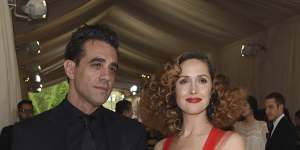 Byrne and her partner Bobby Cannavale at The Metropolitan Museum of Art's Costume Institute benefit gala in 2017.