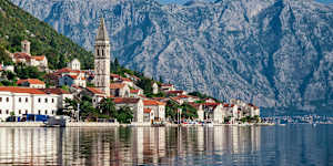 Summer in Perast,on Kotor Bay.