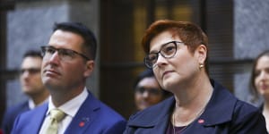 Minister for International Development Zed Seselja,pictured with Foreign Minister Marise Payne,said Australia was delivering record development assistance to the Pacific. 